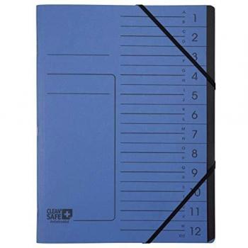 Exacompta Archivador multipartes 'Clean Safe' de 12 partes, A4, 400 g/m², 57122E
