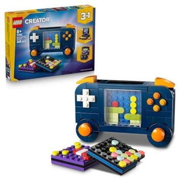 LEGO Creator 3-en-1 Consola de Videojuegos Retro 31380 - Juguete de Construcción Transformable en Máquina Recreativa y Ordenador con Teclado y Ratón - Regalo para Niños a Partir