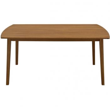 Miliboo Mesa de jardín rectangular de madera maciza 160 cm Canopée