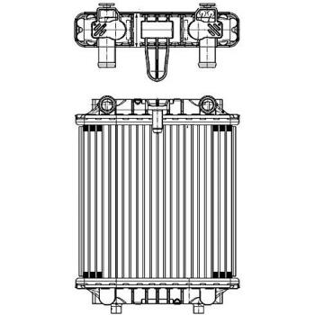 Radiador de refrigeración del motor HELLA 8MK 376 756-691