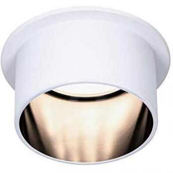 Luminaria Empotrable LED Paulmann Gil 6W, IP44, 2700K, Blanco/Negro Mate, 3 Niveles de Regulación