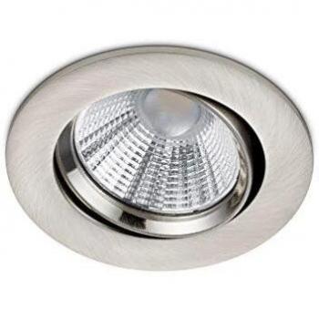 Foco Empotrable Redondo LED Pamir 5.5W 345lm 3000K IP23 Níquel Mate