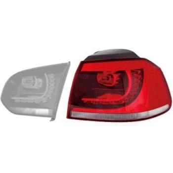 Van Wezel 5765932 Faros Delanteros para Automóviles, gris/rojo
