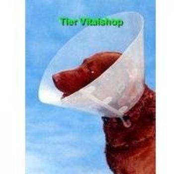 Collar Isabelino Transparente Buster Clic para Perros de 10 a 15 Kg, 15 cm, Paquete de 10 Uds