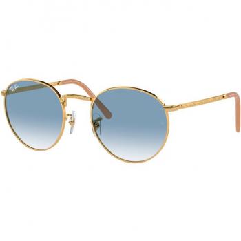 Ray-Ban RB3637 New Round 001/3F Unisex Sunglasses Gold Size 50