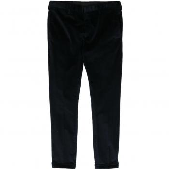 Paul Smith Men's Blue Velvet Chinos, Size 34, M1R150MN0206547, Corduroy Trousers with Turn-Up Hem