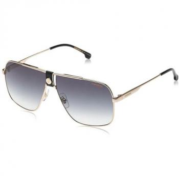 Carrera 1018/S Sunglasses - Size: ONESIZE, Color: 2M2/9K Black Gold, Lens Type: Green Gradient Metal, Style: Aviator