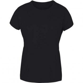 Camiseta de fitness Joluvi Combed Cotton mujer negro