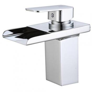Grifo Lavabo Monomando LED Efecto Cascada Modelo Victoria y Aries