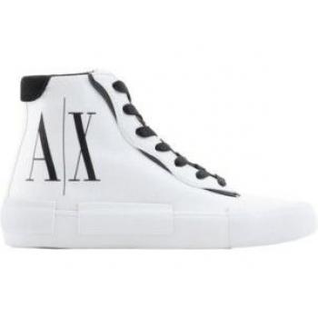 Armani Exchange Women's High-Top Sneakers Optical White Size 8 US