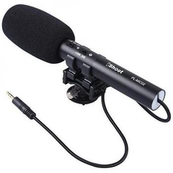 ishoot profesional DC/DV micrófono estéreo Conector de 3,5 mm para zapata para cámara digital de vídeo videocámara