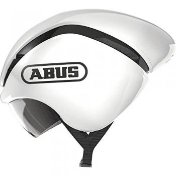 Abus GameChanger TT Shiny White Time Trial Helmet Large 58-61cm