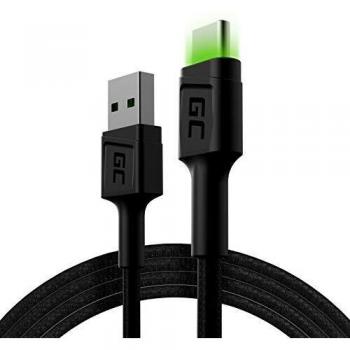 Green Cell Cable USB C 1,2m Nylon Cargador para Samsung Galaxy y Huawei Honor P40