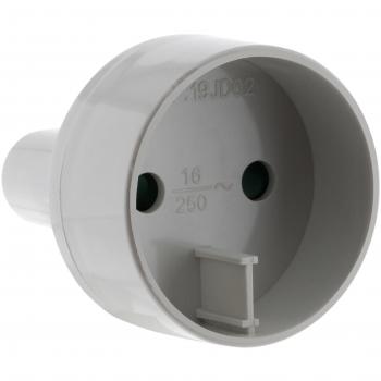 Zenitech 240093 - Adaptador de enchufe eléctrico, color blanco