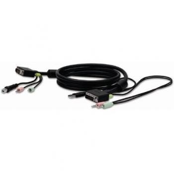Belkin F1D9104-10 DVI/USB KVM Cable Kit for SOHO Series KVM, 3 m