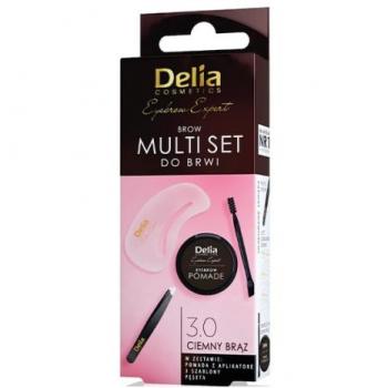 Delia Cosmetics Eyebrow Expert Zest Brow Kit Shade 3.0 Dark Brown 1 pc