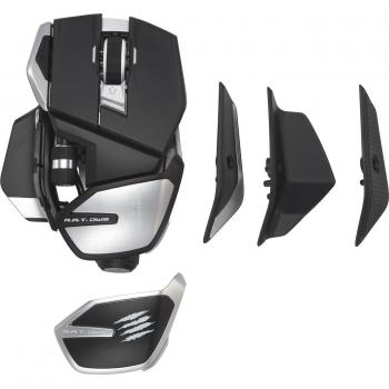 Mad Catz R.A.T. DWS Ratón Gaming Inalámbrico 16000 DPI con Batería de Larga Duración, Negro/Plata