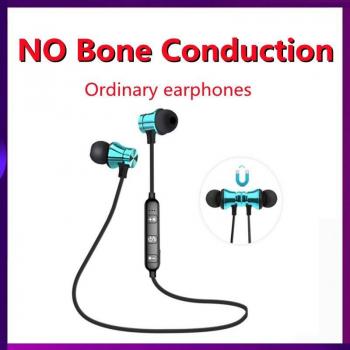 Auriculares inalámbricos de conducción ósea deportivos impermeables con gancho para la oreja, Bluetooth 5.2 y micrófono para Android e iOS