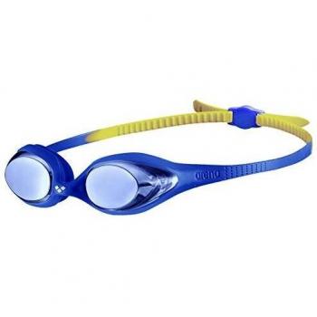 Arena Spider Junior Mirror Swimming Goggles - Blue/Yellow Unisex