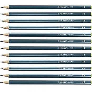 Lápiz de grafito STABILO Pencil 160 - Caja con 12 unidades
