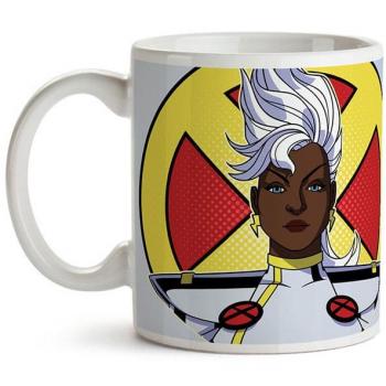 Taza Storm X-Men Marvel - Taza de cerámica con diseño de la superheroína Storm, capacidad de 350 ml, apta para microondas y lavavajillas, color blanco con ilustraciones a todo color