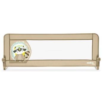 Barrera de Cama 2 en 1 Asalvo Mapache de 150cm - Abatible, con Correas de Seguridad, Tejido Lavable y Bolsa de Transporte Incluida