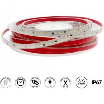 Tira de LED 340W 220V AC SMD2835 120LED/m 17W/m IP67 Sin Rectificador (20 metros) Blanco Cálido 3000K