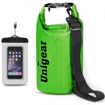 Bolsa Seca Unigear Bolsas Estancas 2L~40L + Funda De Movíl Táctil Sensible, Mochila Bolsa Impermeable Correa Ajustable Ligero Portátil Flotante Acuáticos Dry Bag Para Camping Kayak Rafting Piscina Playa Pesca Natación Barco Esquí