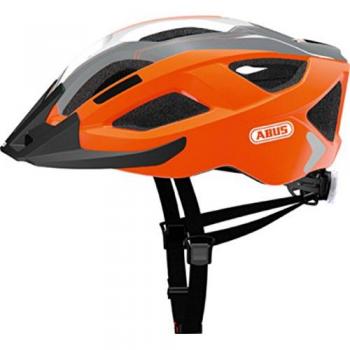 ABUS Aduro U-GRIP 2.0 – Casco para bicicleta, todo el año, unisex, color race orange, tamaño 52-58 cm