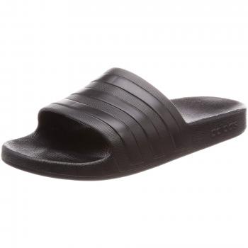 Adidas Adilette Aqua Slides - Black/Black/Black, Size: UK 11