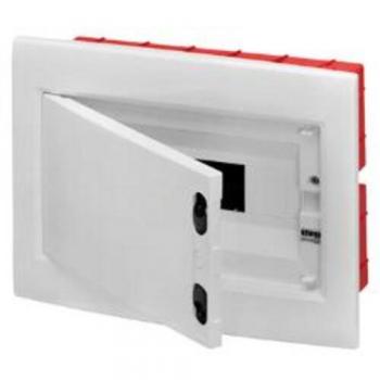 Cuadro de Distribución Empotrado 12 Módulos IP40 con Puerta Ciega - Caja Eléctrica Naranja y Blanca
