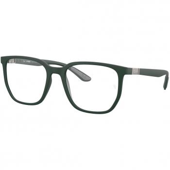 Ray-Ban RX7235 8062 Unisex Eyeglasses Green Size 53 - Blue Light Block Available