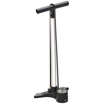 LEZYNE Macro Floor Drive Silver Dual Valve