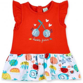Tuc Tuc - Vestido de bebé niña combinado con volantes Frutti