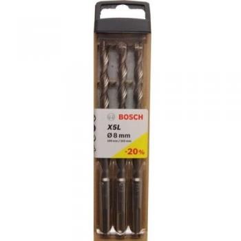 Bosch - Broca Sds Plus 8Mm Largo 100/160 X5L Bosch 3Pz 2608587749