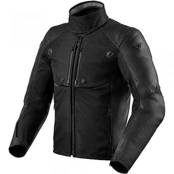Revit Valve H2O Chaqueta de cuero para motocicleta negra, talla 54