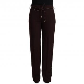 Patrizia Pepe Black High Waist Straight Formal Pants - IT44|L, Size: M