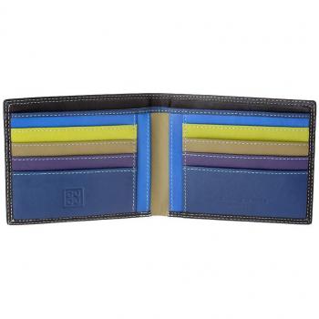 DUDU Tarjetero Hombre para Tarjetas de crédito Cartera RFID en Piel Woods