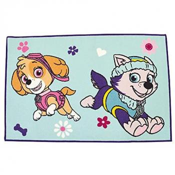 Alfombra Infantil Fun House Patrulla Canina 80 x 120 cm Color Blanco