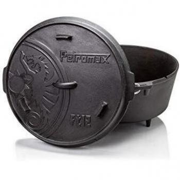 Petromax FT12 Horno Holandés con Tapa y Base Plana 10.8L