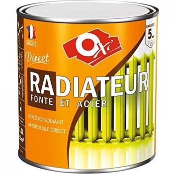 Pintura Radiador Especial para Hierro Fundido y Acero Blanco Satinado 0.5L