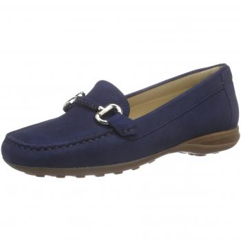 Geox Donna Euxo, Mocasines para Mujer, Azul
