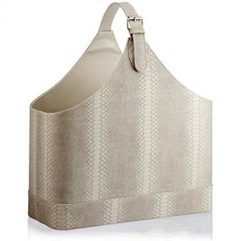 Andrea House AX64335 - Revistero Snake Beige 40X17X40Cm