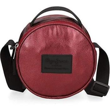 Pepe Jeans April Bandolera Redonda Rojo 18x18x9 cms Poliéster