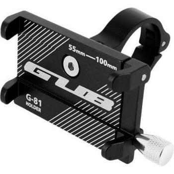 Soporte para Bicicleta Avizar G-81 para Manillar Negro, Compatible con Smartphones de 55 a 100 mm