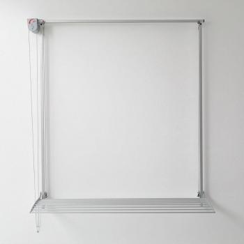 Tendedero de pared Foxydry Wall 80, vertical, retráctil, manual, dimensiones 88x52x137 cm