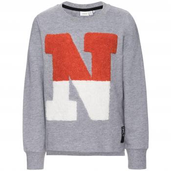 NAME IT Sudadera Niño FINALY - 116, Grey Melange