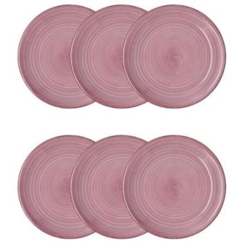 Juego de 6 Platos Llanos Vita de Quid - Cerámica y Gres, Apto para Microondas y Congelador, Apilables en Colores Naturales