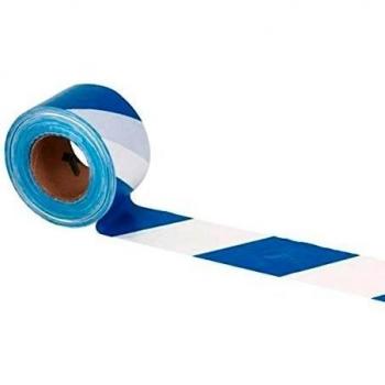 Cofan 11000325 - Cinta balizamiento, color azul y blanco