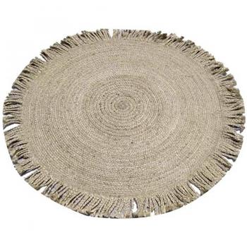 Alfombra de Yute Natural 200x200x1,5 cm